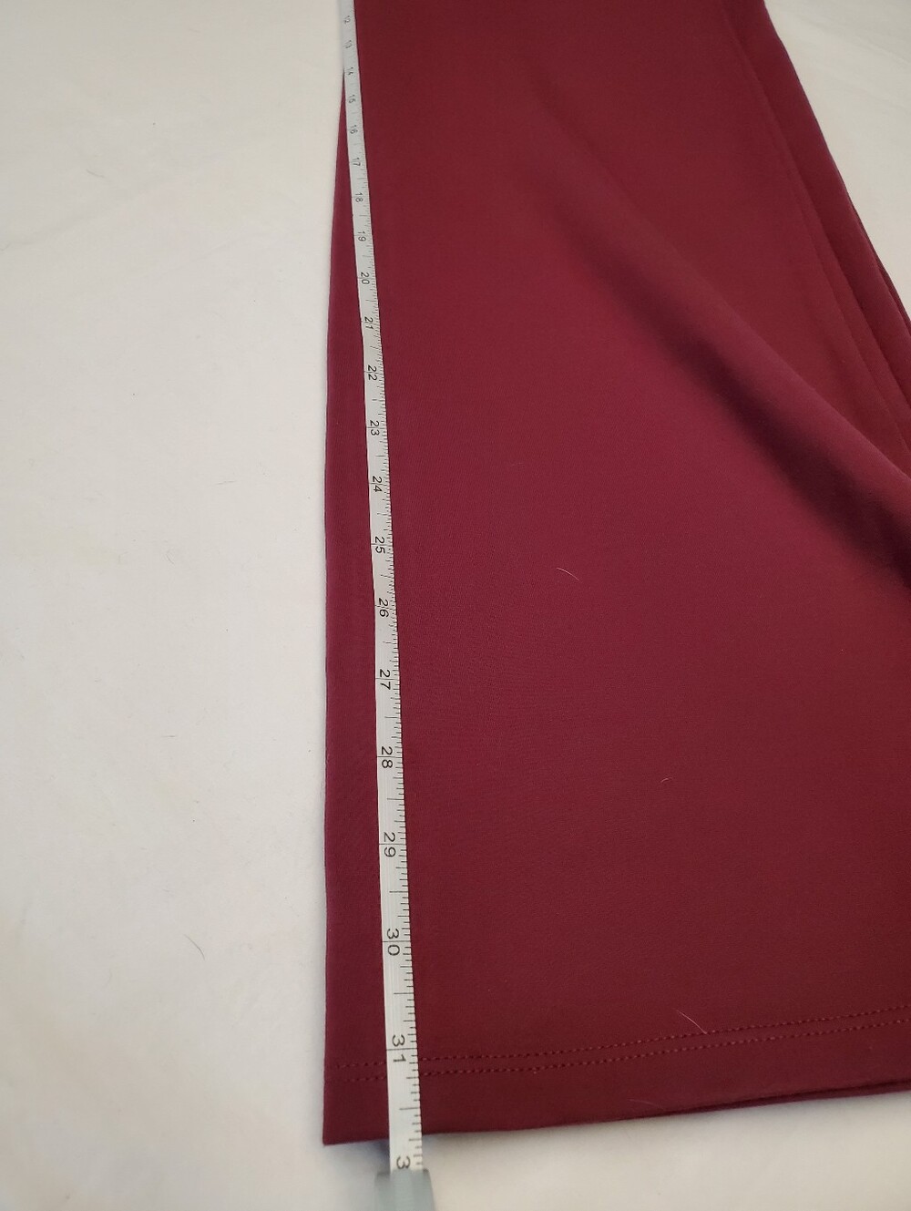 NWT Halara Wide Leg Flare Pants M Burgundy Wine High Waist Athleisure Pull On - Picture 2 of 4